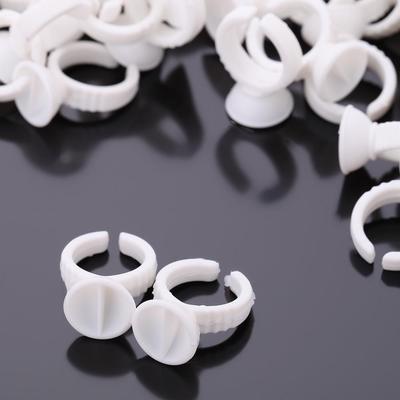 100 sztuk / paczka Uchwyt na klej do rzęs Uchwyty na klej Przedłużanie rzęs Pierścienie do kleju