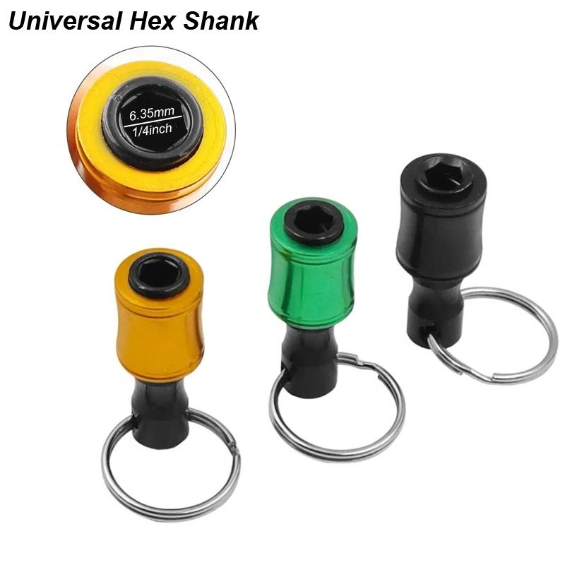 Breloc Suport Bit Șurubelniță cu Carabină Coadă Hexagonală 1/4 Bară Extensie cu Eliberare Rapidă Adaptor Șurub Accesoriu Instrument Mic