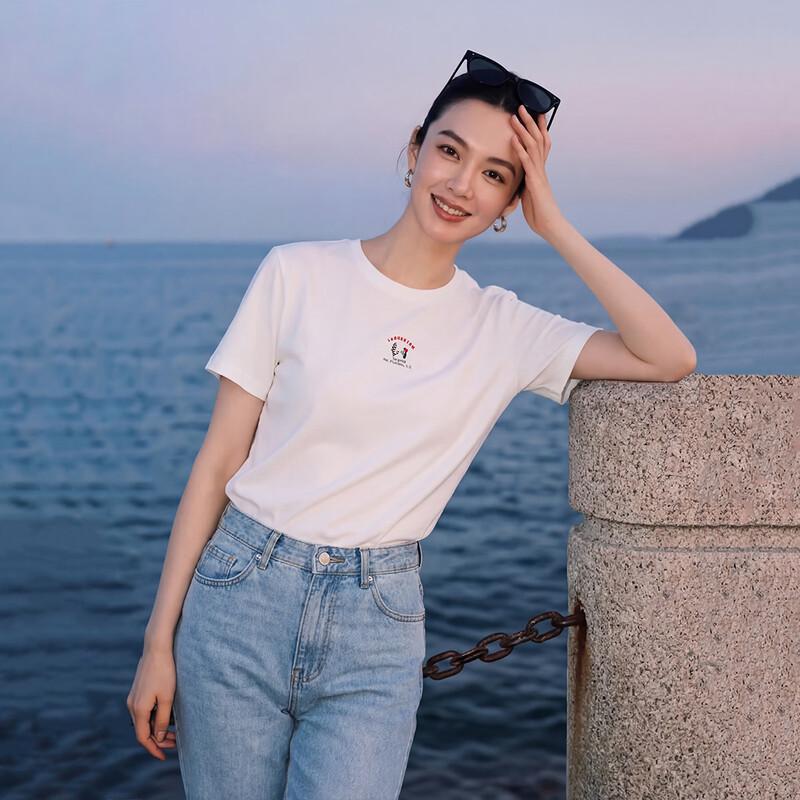 Basic House Women s Printed Cotton Short Sleeve T-Shirt One Size