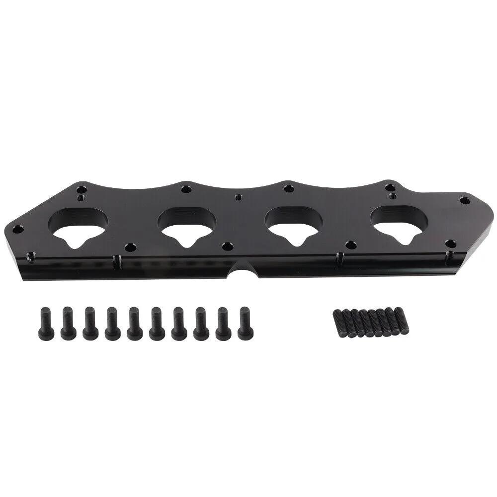 Series H to K Intake Manifold Adapter For Honda Acura Pro K-Series H2K K2H Black Silver Anodized
