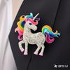 New Fashion Pony Brooch High-end Niche Corsage Fashion Accessories Female Horse Animal Pin Exquisite Matching