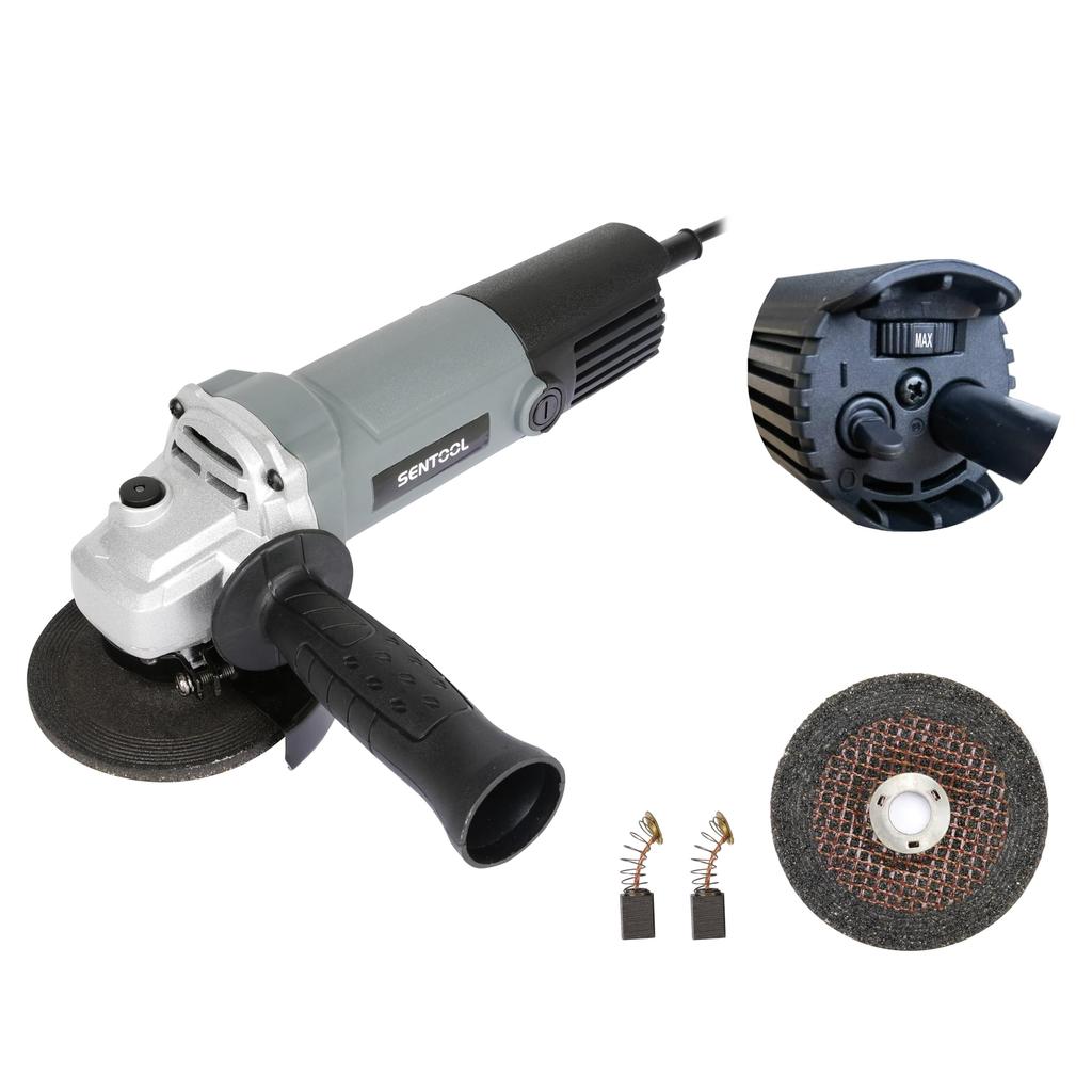 SENTOOL Variable Speed Disc Infinitely Variable 7 5 Roles in 2 Offset Grindstones Hole Diameter Baby Polishing Angle TDG100V Grinder, 100mm, Corded,