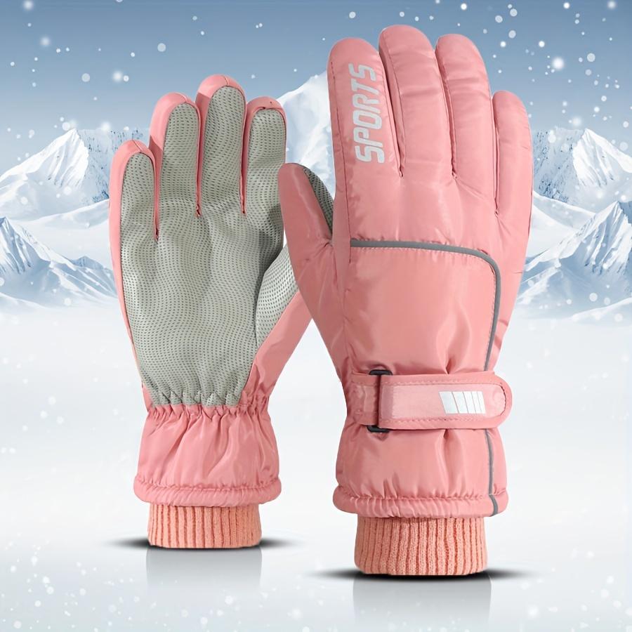 Women's Ski Gloves - Windproof, Waterproof, Warm Fleece-Lined For Winter Sports & Outdoor Activities