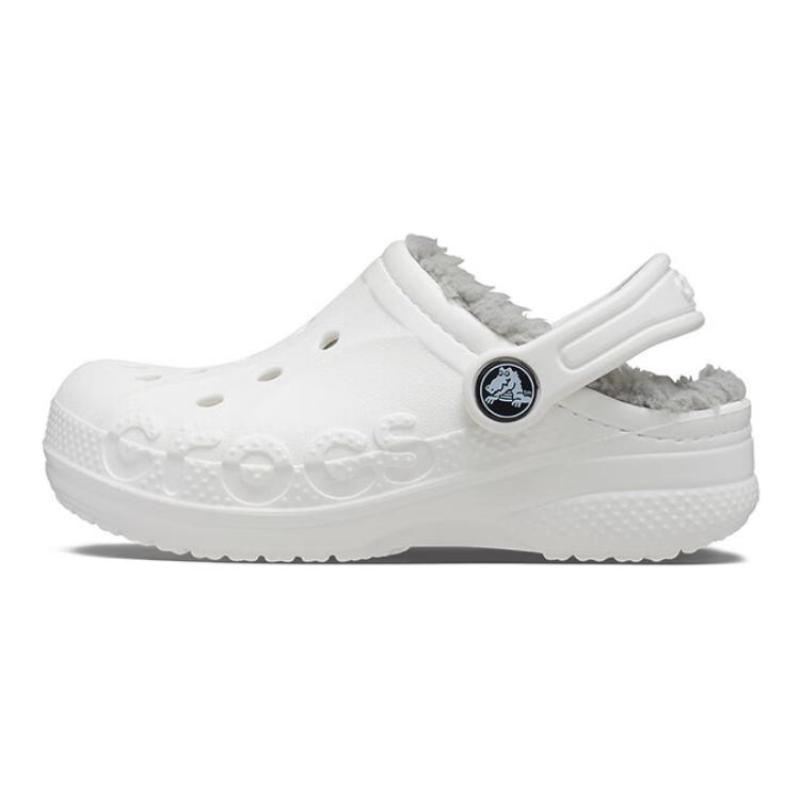

Crocs Versatile and Comfortable Anti-Kick Shock Absorbing Children s Sandals White Grey Children s Model 33-34 серый