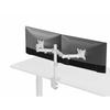 Double Monitor Table Mount - Equip - 650167 - 17-32 Inches - White - Height Adjustable - Vesa 100x100