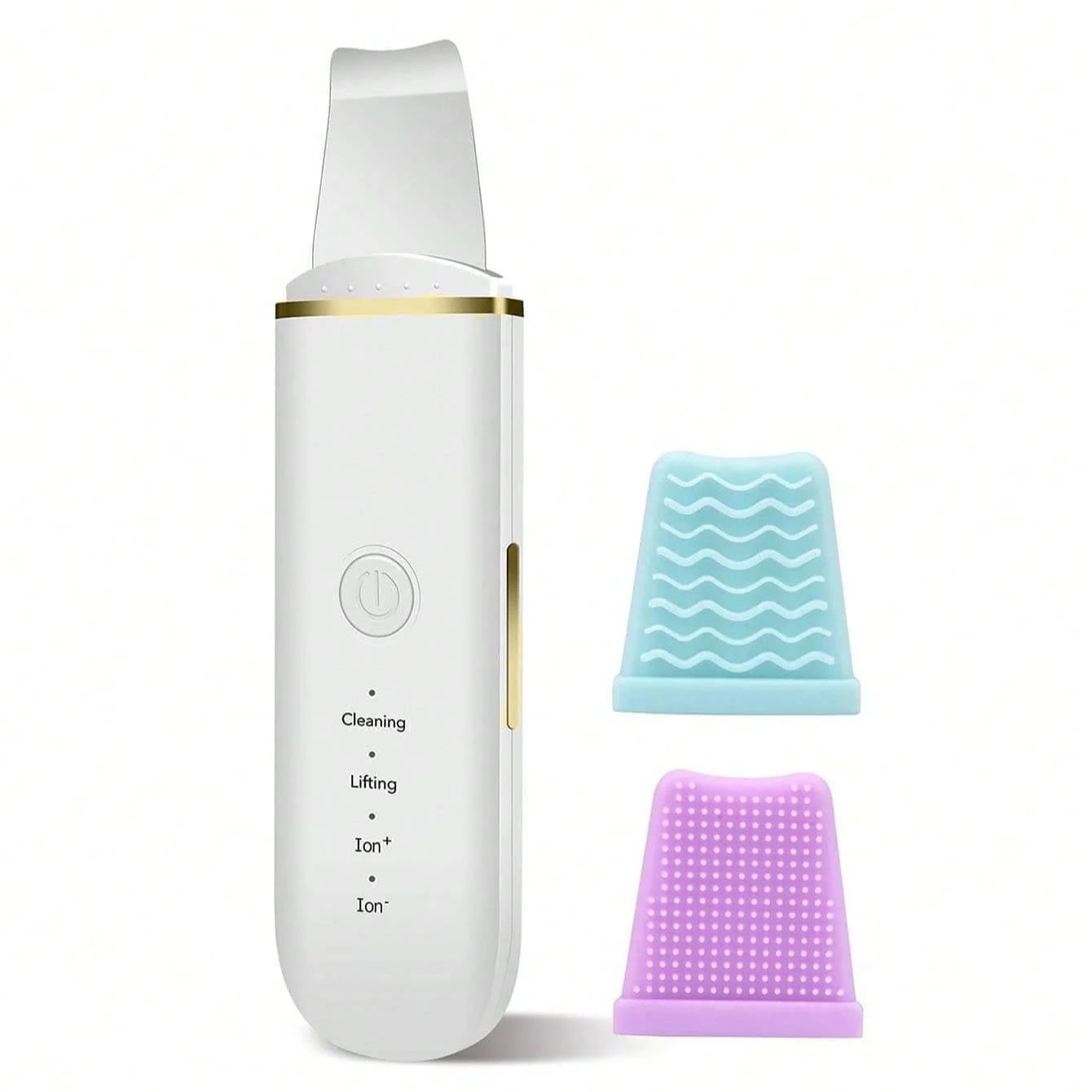 

Скребок для лица, очиститель пор, инструмент для удаления черных точек, используется для глубокого очищения лица и ухода за кожей, предпочтителен в качестве подарка. белый