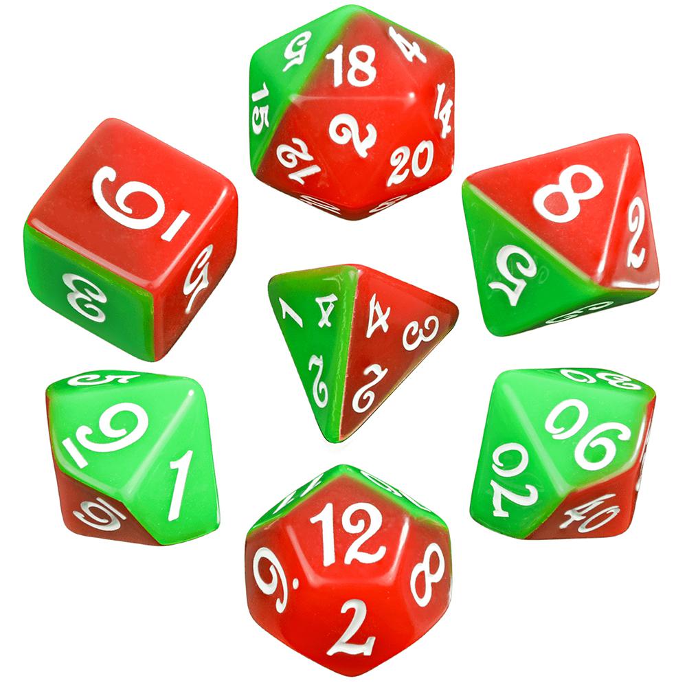 7pcs Splic Colors Game Dice DND Polyhedral Dice Set for DND RPG Table Board Role Playing Games