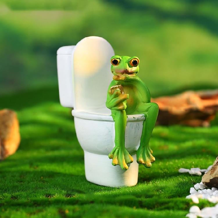 Creative Resins Musician Frogs Statue Figurine for Indoor or Outdoor Decoration Home Office Desktop Shelves Ornament