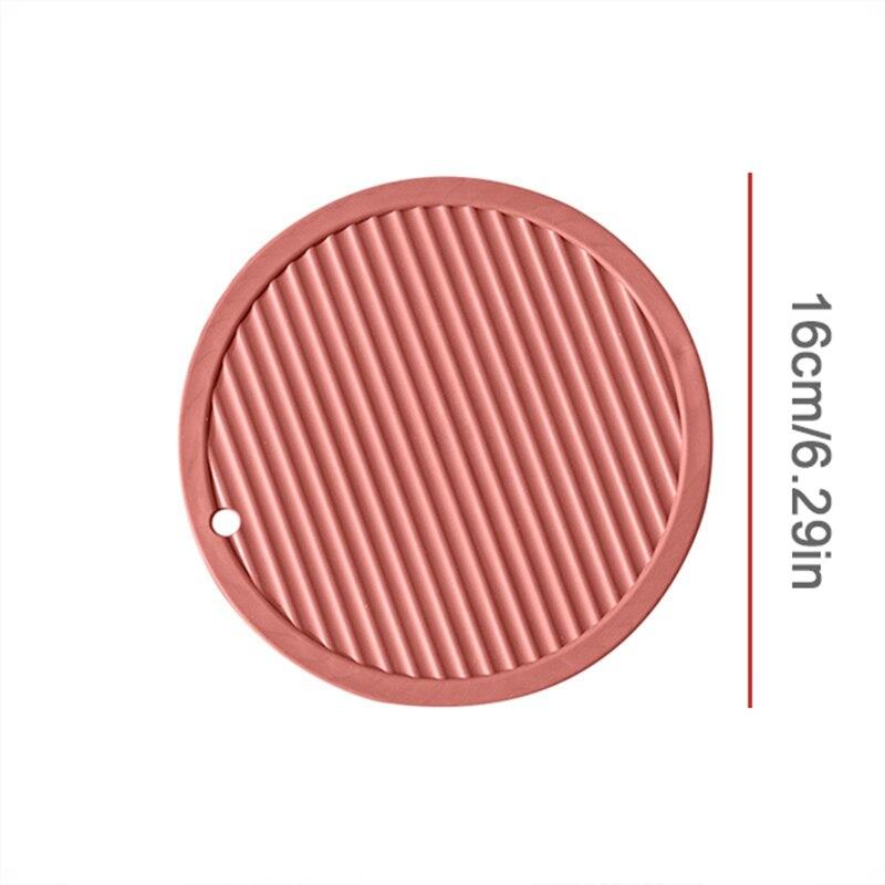 Round Heat Resistant Silicone Mat Anti-skid Cup Pads Tea Cup Milk Mug Coffee Cup Coaster