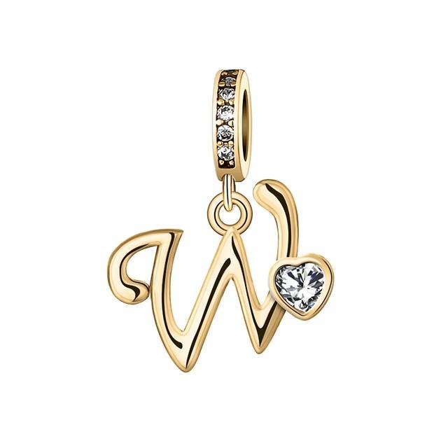 New Metal Rose Gold Light Two Tone 26 Letter English Pendant Charm Fit Ideal for Bracelets Necklaces Make your own Accessory Accessories Elegant