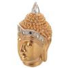 Resin Buddha Head Ornament Vintage Craft Exquisite Decoration for Office Desk Bedroom Living Room Home Ambiance