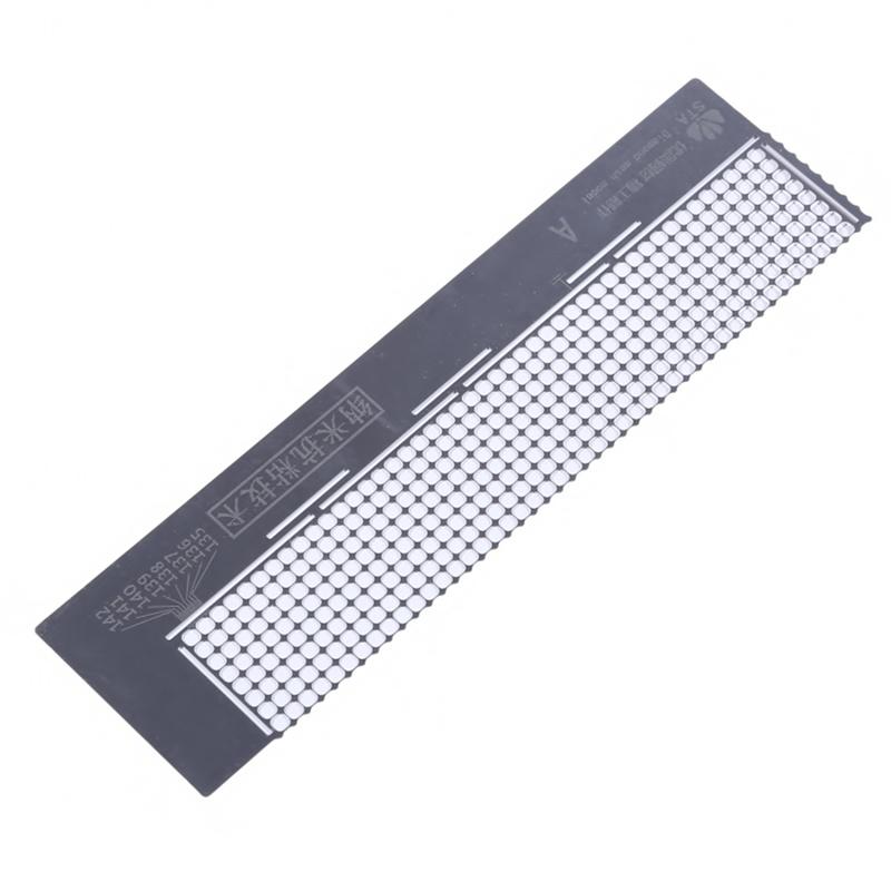 Diamond Draw Mesh Ruler Stainless Steel Rulers Nano Dot Pen Adhesive Drill Ruler Cross Stitch Household Professional Tool