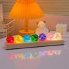 Seven-Color Crystal Ball Night Light – Luminous Ice Crackle Glass Ornament for Desktop Decoration
