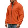 Men S Casual Fleece Lined Stand Collar Zip Up Sweatshirt