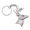 Merry Christmas Keychain Letter Charm Holiday Key Holder 28mm Ring