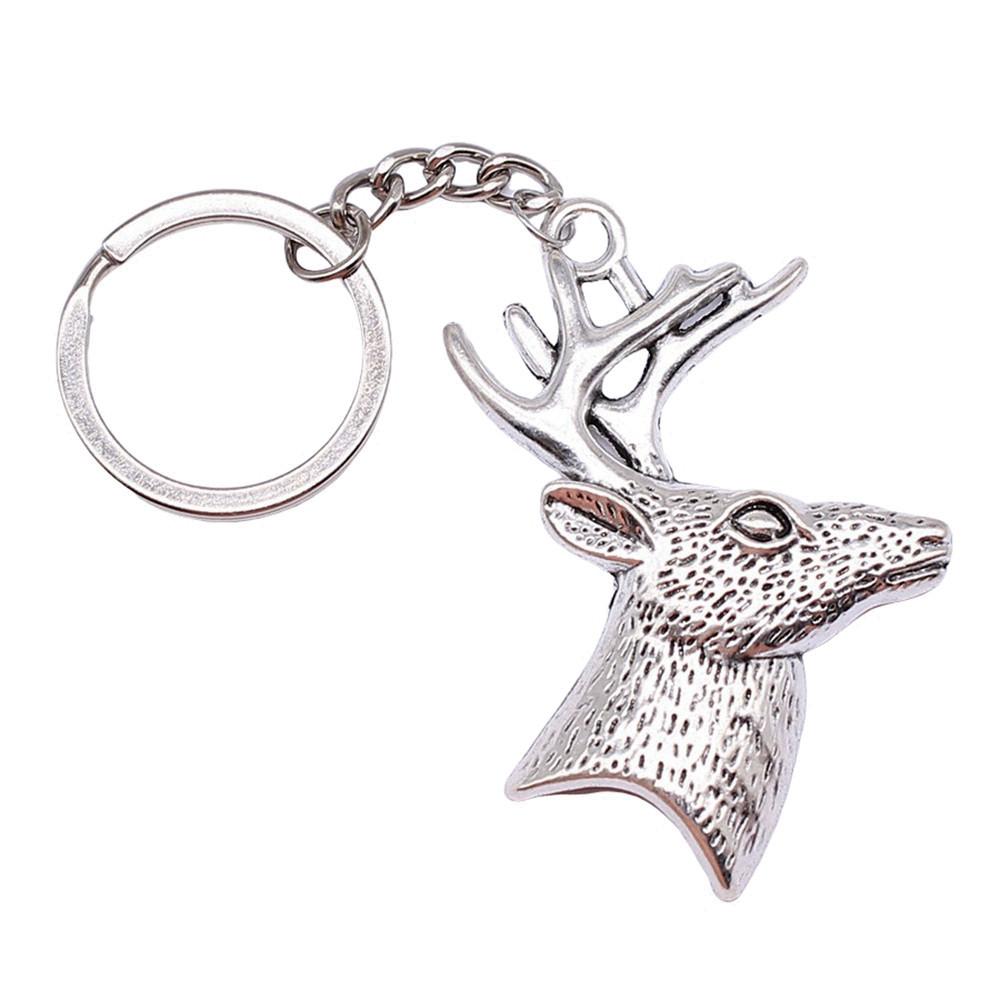 Merry Christmas Keychain Letter Charm Holiday Key Holder 28mm Ring
