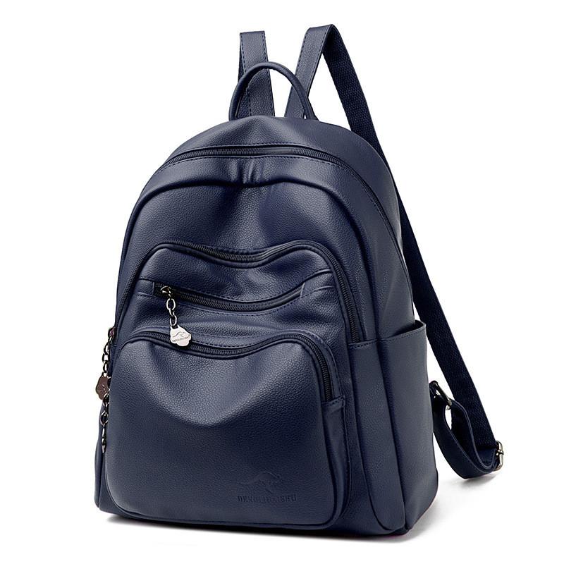 IELGY Black Backpack Korean Version Travel Large Capacity Backpack