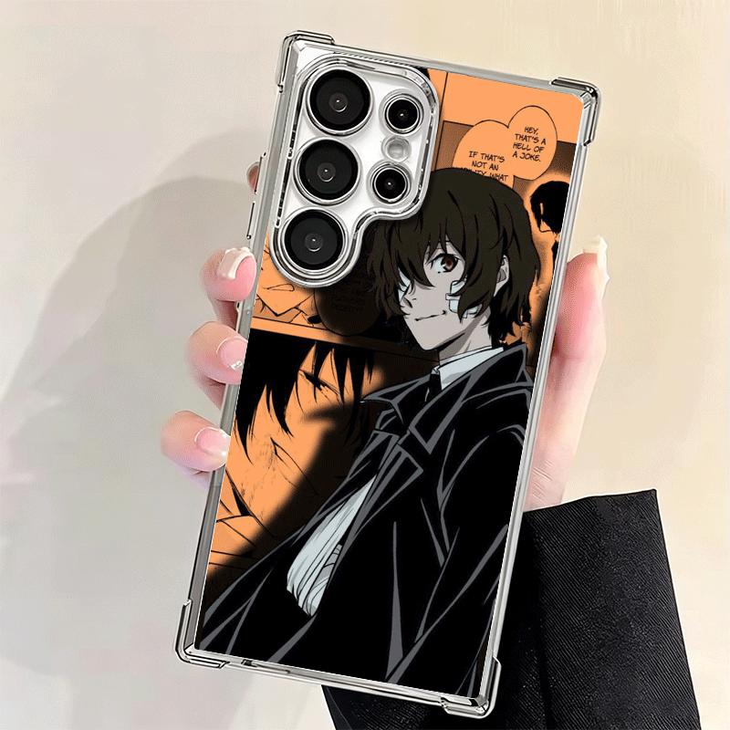 Bungo Stray Dogs Manga Plating Phone Case For Samsung Galaxy S24 S25 FE S26 Edge S23 Ultra S22 S21 Plus S20 Anti-Fall Airabag Co
