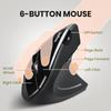 Perix PERIMICE-713 Wireless Ergonomic Mouse for Right Handed Users, Features Ultra-Small Nano Receiver, Power Switch, and Comfort for Extended Use