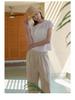 Women's Simple Solid Color Linen Pants with Double Side Pockets, Long Straight Leg, Casual Versatile Spring/Summer Wear
