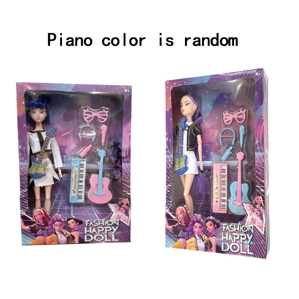 Hochrestaurierter Charakter! 30cm Anime K-Pop Dämonenjäger Vinyl-Spielzeug - Rumi/Mira/Zoey | Geburtstagsgeschenk für Mädchen