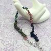 Natural tourmaline powder amethyst pomegranate lapis lazuli obsidian gravel bracelet, a variety of irregular women's jade bracelets
