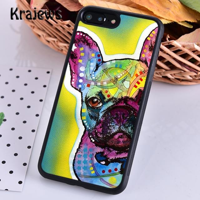 Krajews Whimsical french bulldog Dogs puppy Phone Case For iPhone 17 Air 16 15 14 plus 11 12 13 pro max coque Fundas