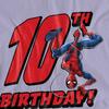 Spider-Man Unisex Adult 10th Birthday T-Shirt