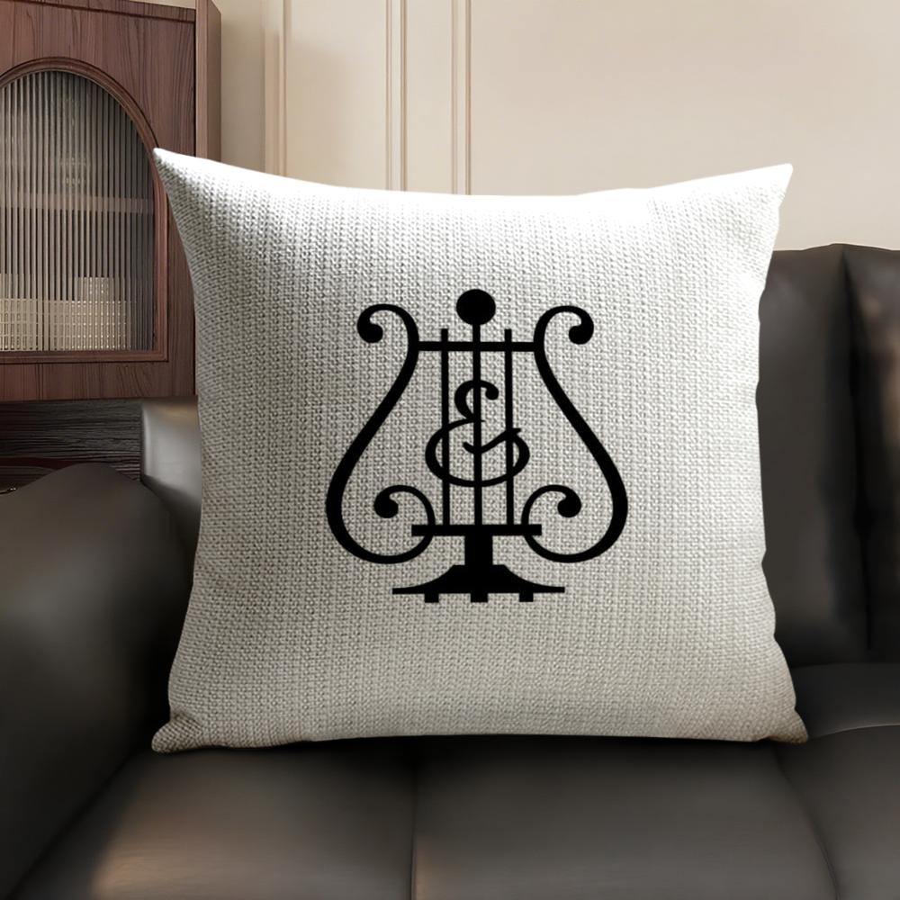 S-Steinway & S-Sons Cushion Cover Summer Breathable Linen Organic Fabric Double-Sided Printing Sofa Pillow Case Home Decor