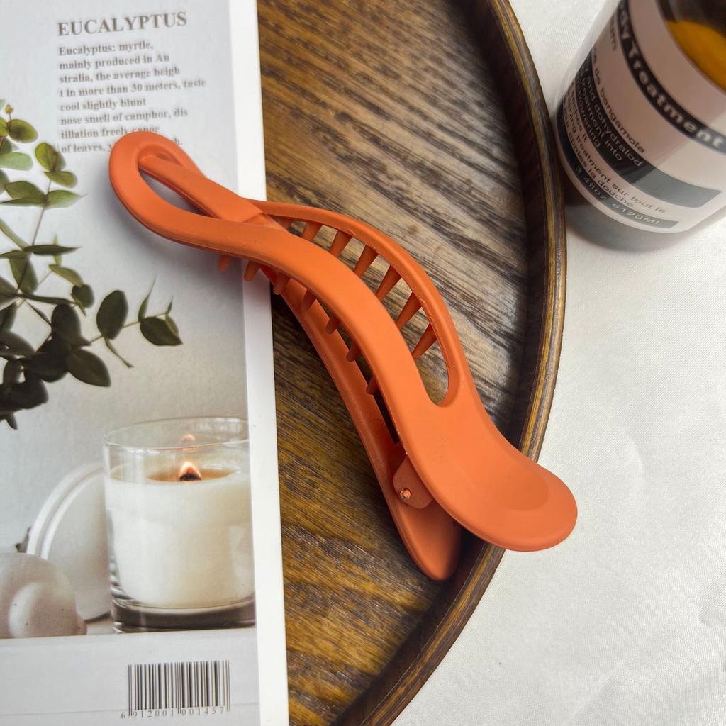 Vintage Matted Hair Clip For Women Fashion Personality Gradient Contrasting Duckbill Clip Girls Daily Life Hair Accessories