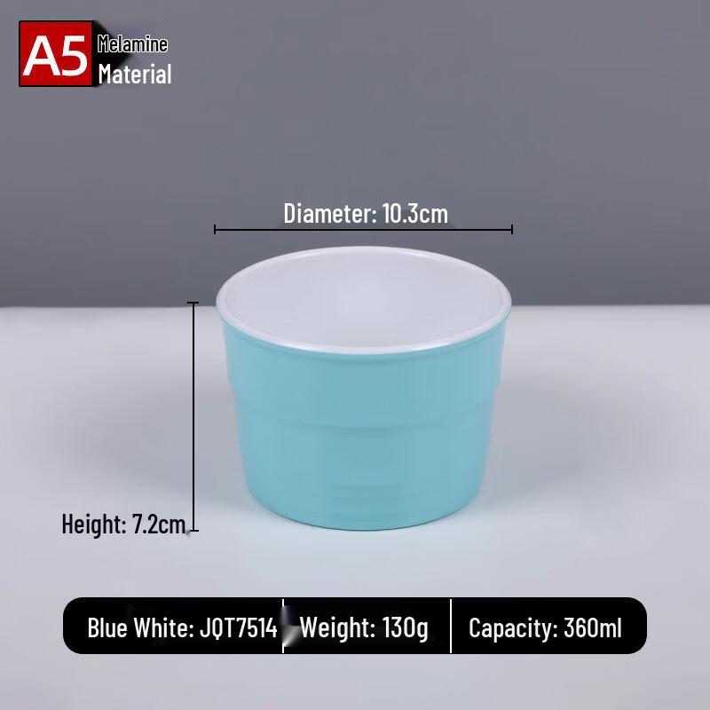 JiJun A5 Melamine Imitation Porcelain Dinnerware Set