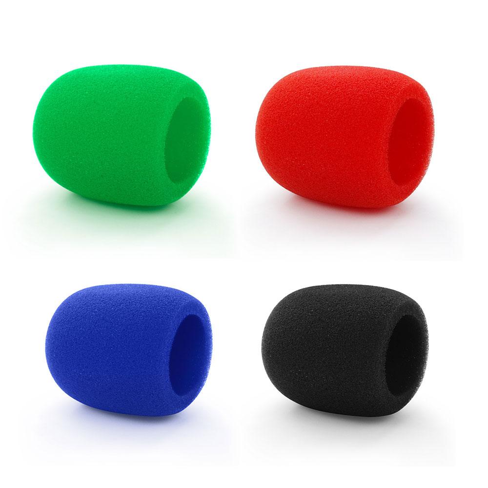 4PCS Microphone Foam Covers, Thick Handheld Stage Microphone Cover Foam Karaoke DJ Microphone Covers Disposable