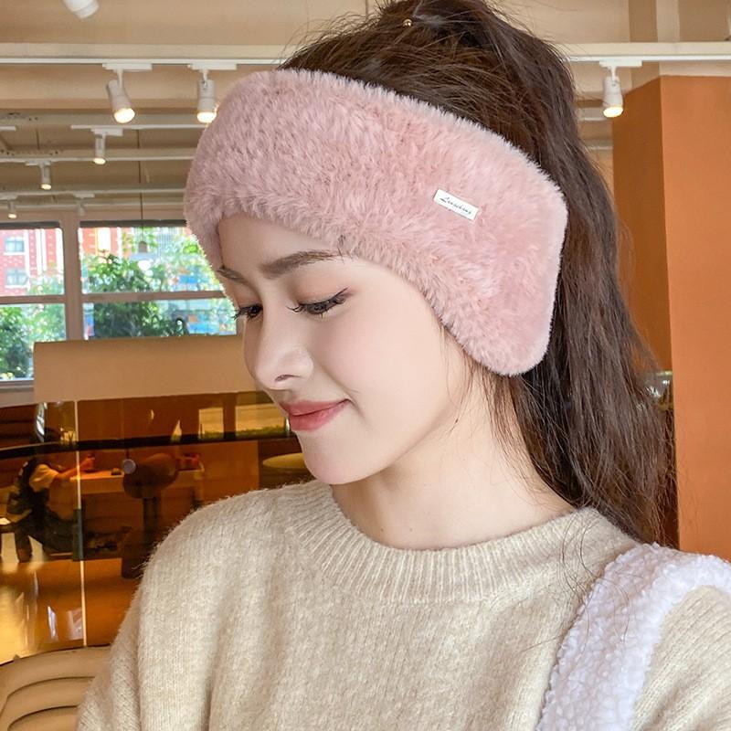 Womens Knit Ear Warmers Beanie Hat Winter Fleece Lined No Top Cap Outdoor Running Cycling Skiing