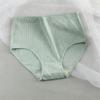 Large Size Women Spring and Autumn High Waist Belly Lift Hip Antibacterial Crotch Waist Breathable Hip Briefs