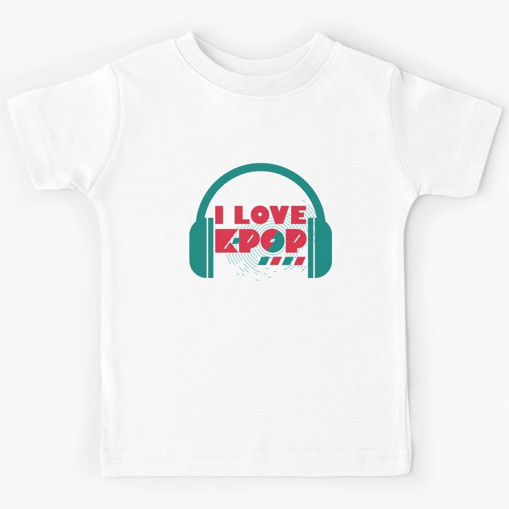 I Love K-Pop Music Kpop Korean Pop Kids T-Shirt 150