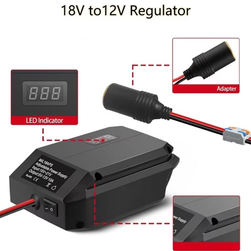 Adjustable Voltages Converter Feature Intelligent Regulation For 18V Power Tools Efficient Heat Dissipation