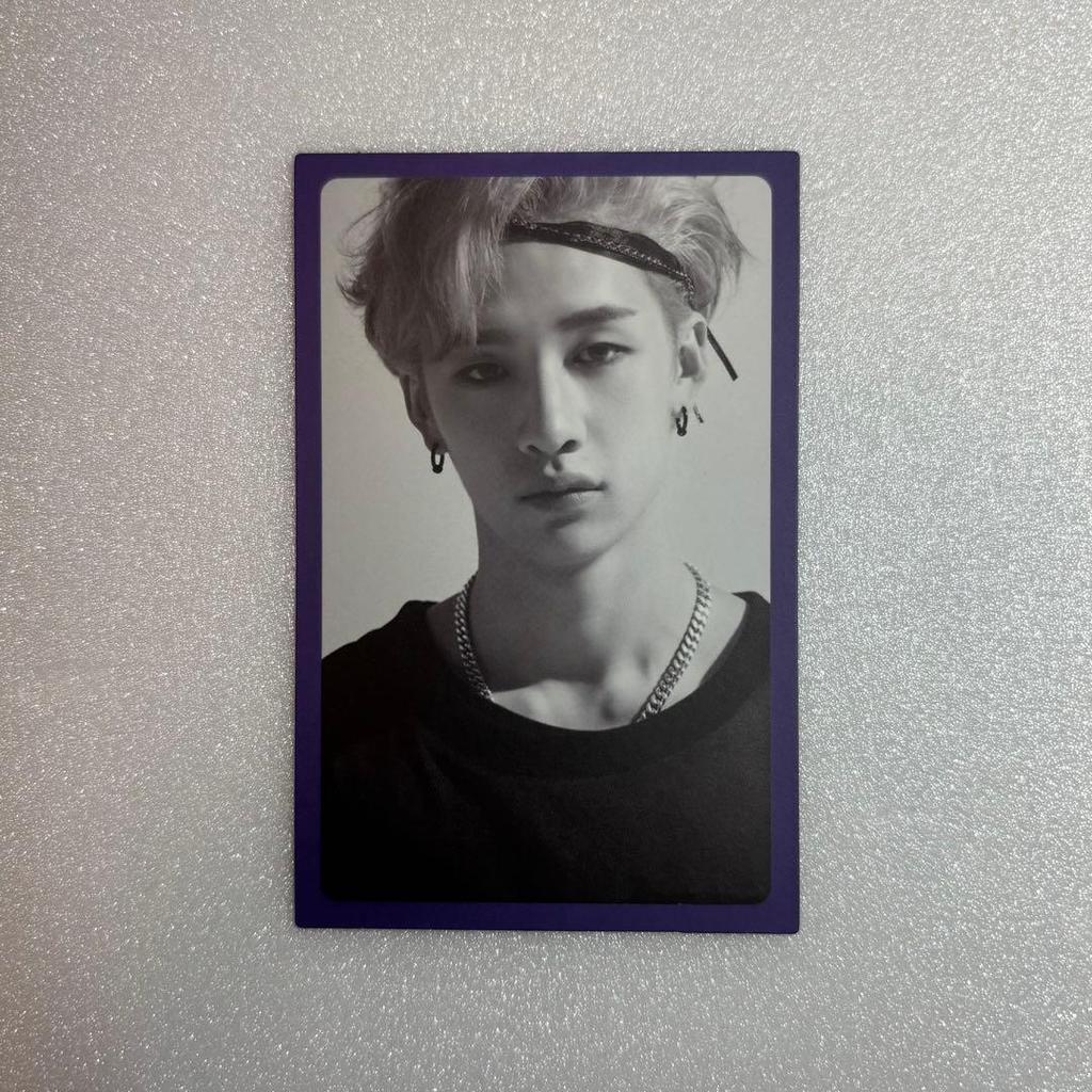 [USED] Stray Kids "I am YOU" Bang Chan Trading Card Pre-order Purple Frame