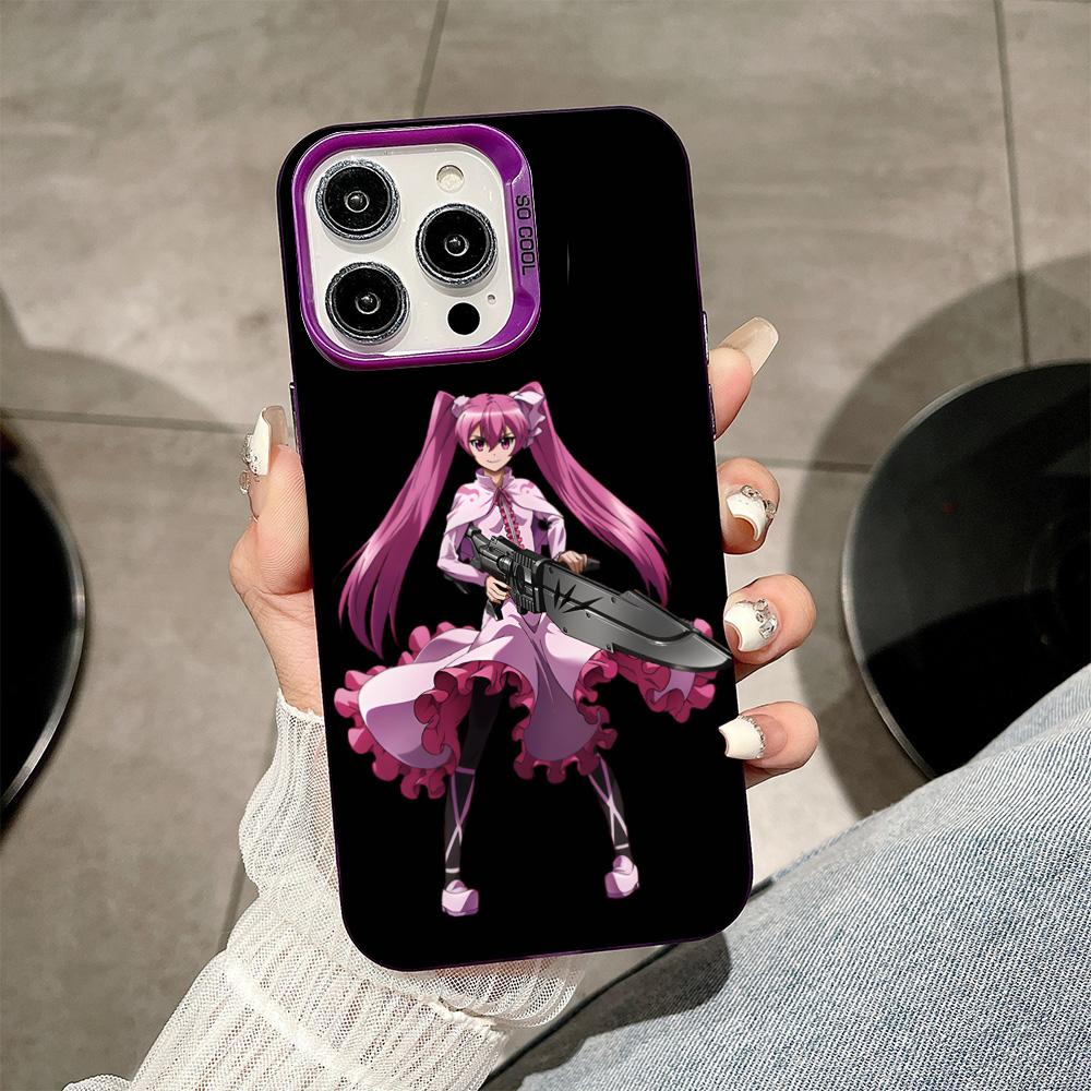 

Akame Ga Kill Mine Phone Case for iPhone 17 16 15 14 13 12 11 X XR XS Air Pro Max Plus Purple Colorful Silver Cover iPhone 16