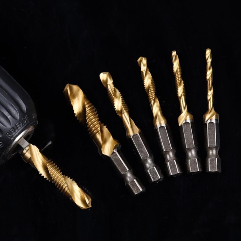 Industrial Spirals Grooves Machine Tapping Bit Titaniums Coating For Extended Durability In Demanding Drilling Operations