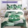 Hibernian FC Set Lenzuola Stampato 3 Pezzi Copripiumino Traspirante con Federe Biancheria da Letto Decorativa per Camera da Letto Casa