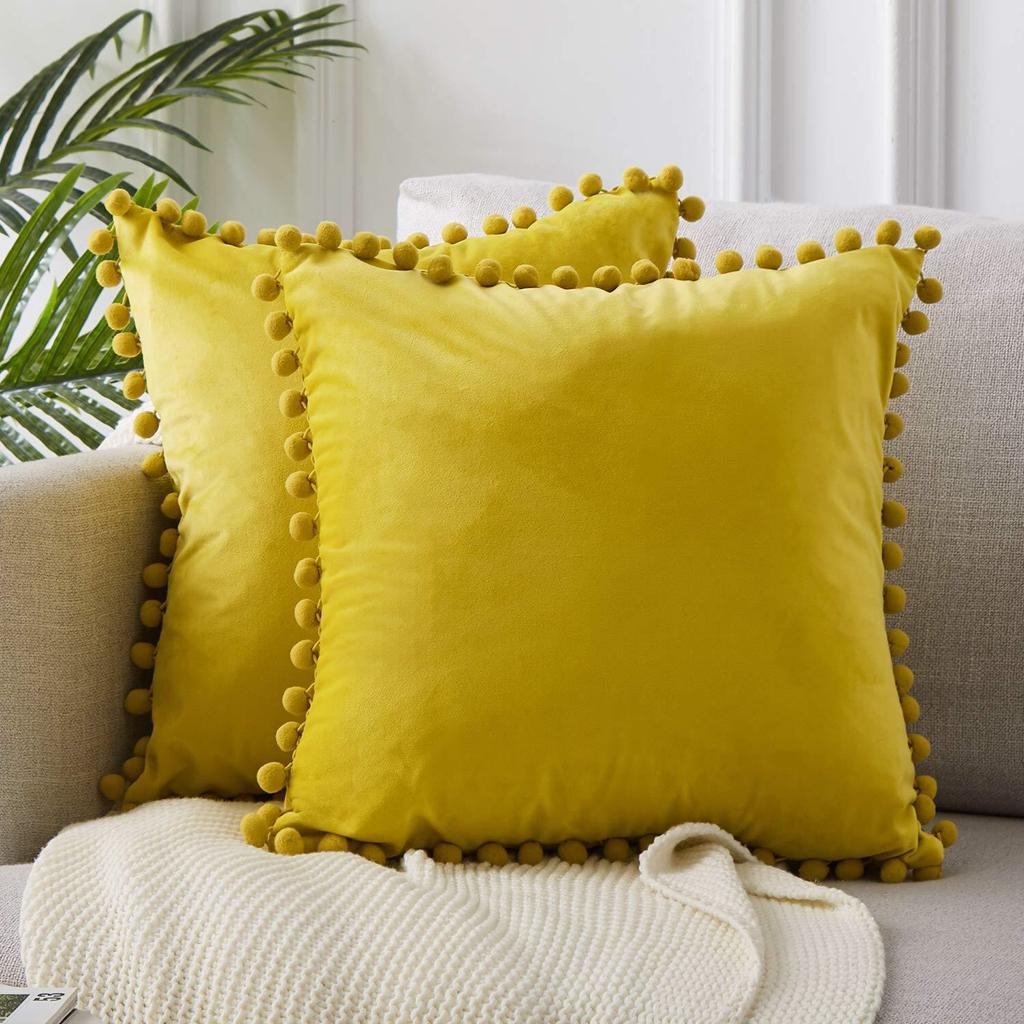 Home Velvet Cushion Cover Decor Soft Decorative Pillow Case Covers Room Decoration Sofa Pillowcases Big
