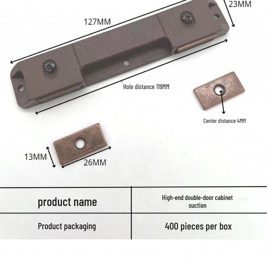 ABS Plastic Single Door Magnetic Catch Clip for Cabinet/Wardrobe