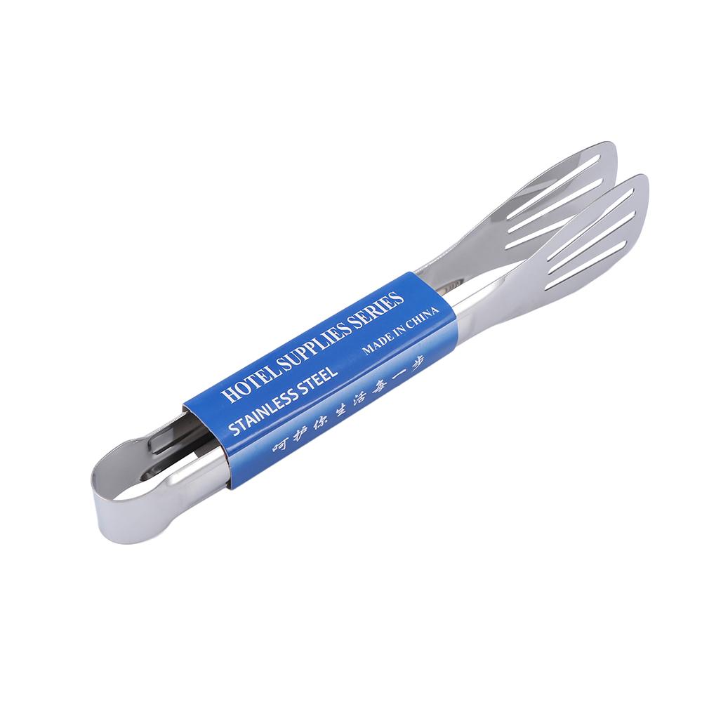 Steak Bread Clip Tools Buffet Pastry Anti Heat Stainless Steel Food Tongs BBQ Kitchen Utensils