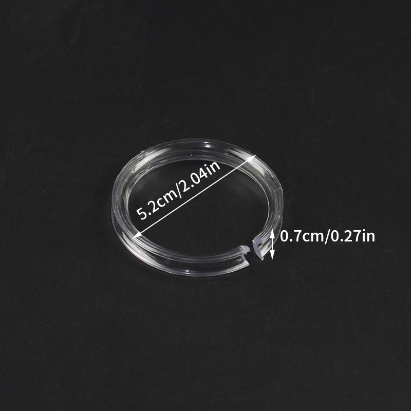 10 Stück Klare Acryl Armband Displayständer Schmuck Display Vitrine Regal Kreis Schmuckständer