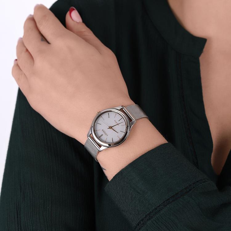 CITIZEN Ecology Drive Collection Light Powered Quartz Movement Steel Strap Watch Women's Watch EM0504-81A