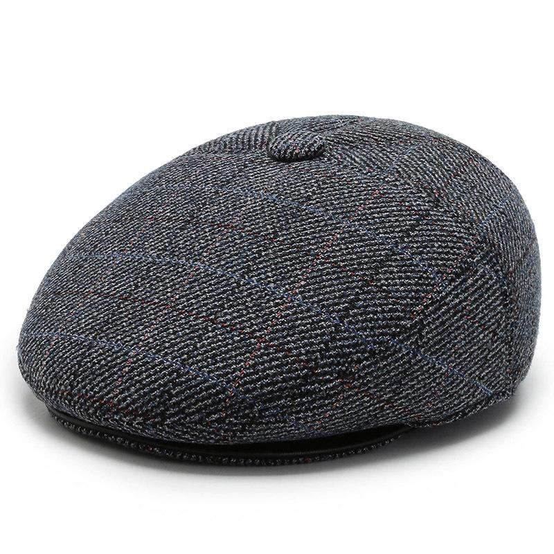 

Новая осенне-зимняя шапка, мужская шапка-ушанка, зимняя шапка дедушки, теплая и холодная шапка Adjustable серый