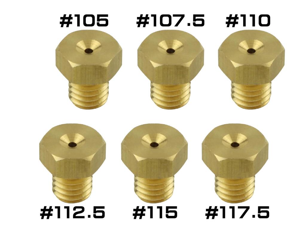 SHFIT UP Motocyklové zboží Sada hlavních trysek karburátoru TK Karburátor 7x8 Šestihran 800002-MD-10