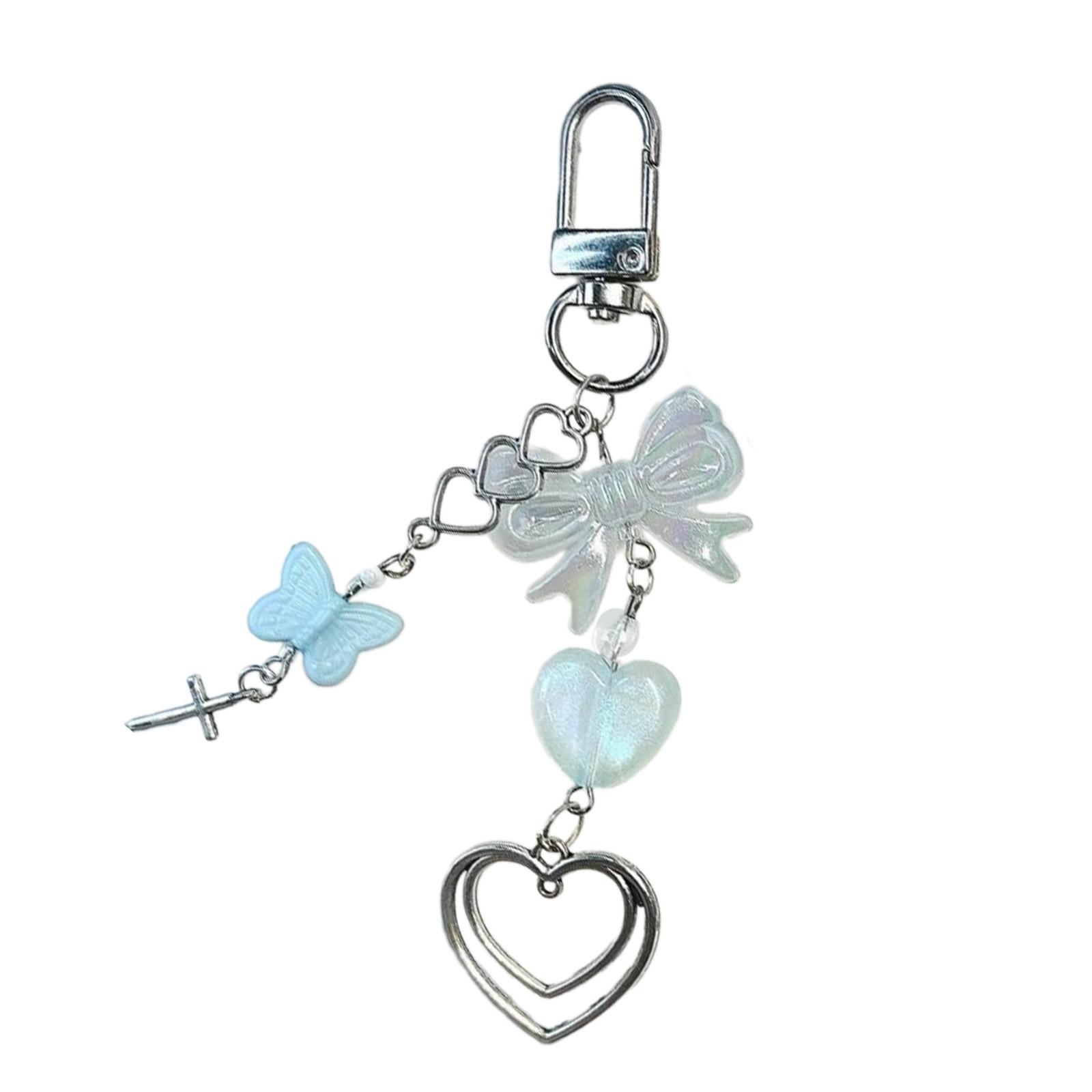 

Стильний кулон у вигляді крила, ланцюжок для телефону, ремінець, брелок із бантом, брелок із бісеру, шнурок для телефону, акриловий брелок, сумка, прикраса, ювелірні вироби A