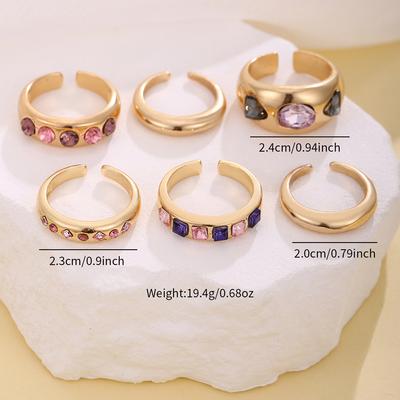 Hot-selling Niche Design Open Stacking Ring Women's Versatile Adjustable Ring Set