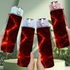 1PC Cracked Red Lava Ground Texture Print 750ml Color Plastic Sports Water Bottle Leakproof Flip Straw Lid Suitable for Sports Office Home Use